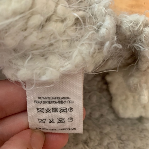 Free People Marshmallow Sweater Cardigan Ivory/Grey Size XS - Picture 11 of 14